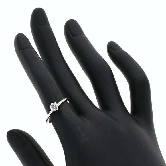 TIFFANY Authentic Silver Diamond Ring - Picture 7 of 9